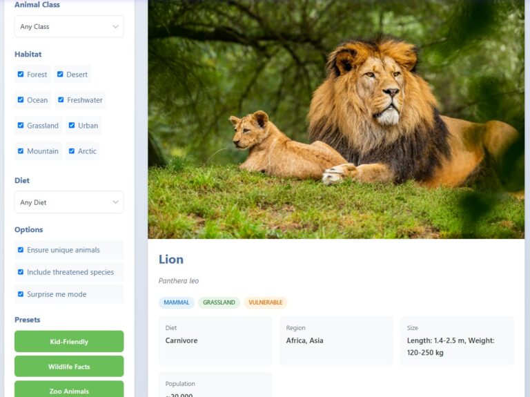 Best Random Animal Generator