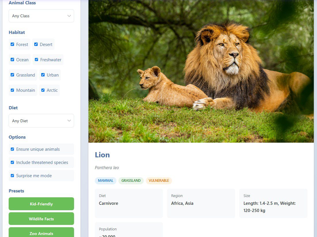 Best Random Animal Generator