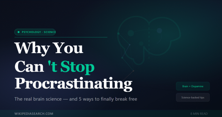 Why You Can’t Stop Procrastinating — The Real Brain Science (And 5 Ways to Fix It)